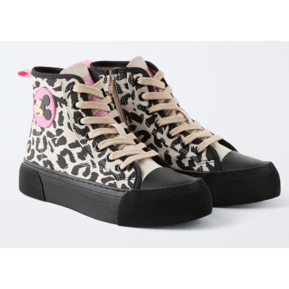 Zara Minnie Mouse Platform High Tops